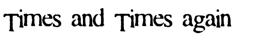 Times and Times again font